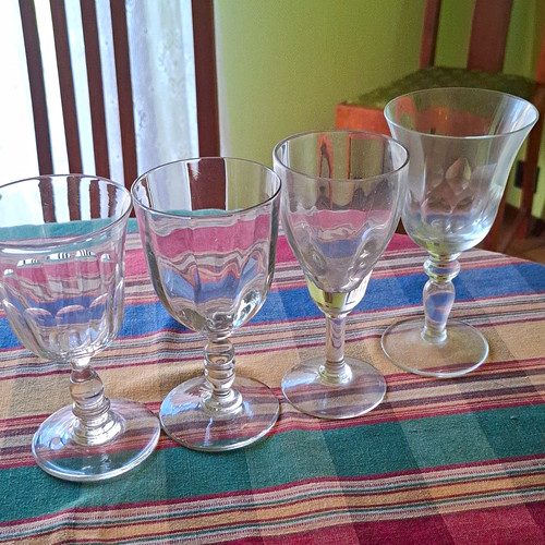 4er set weingläser aus glas - set,