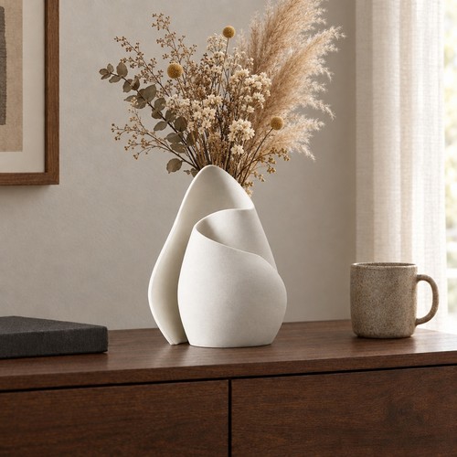 Deko vase trockenblumen - vase,