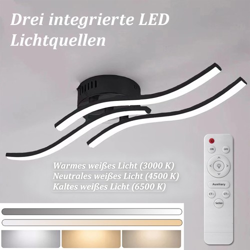Led deckenlampe flammig - led, 3-flammig