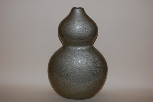 Vase metallic grau grün - metallic,